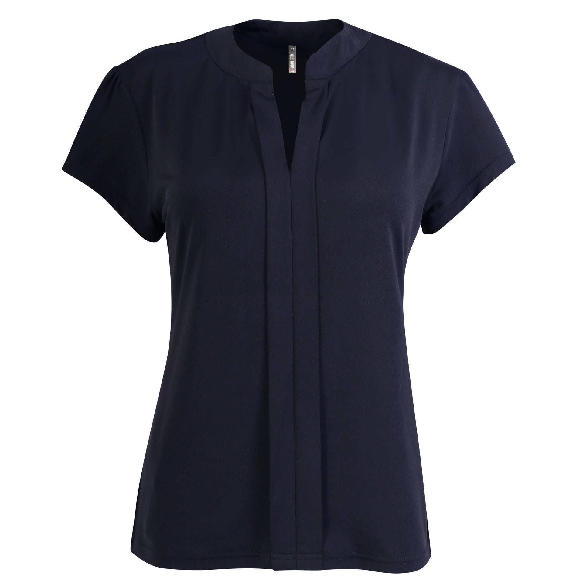 Emma Blouse - Navy Short Sleeve – Trendity Health and Spa