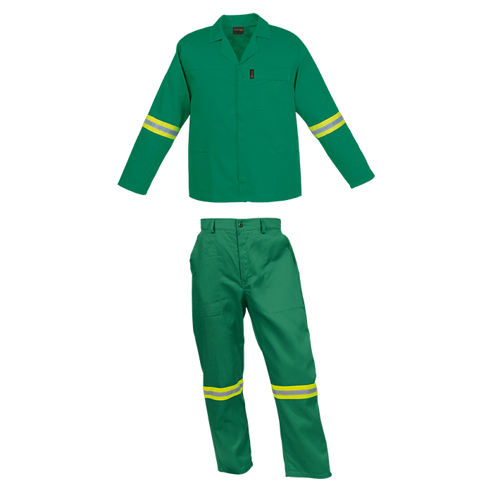 Budget Poly Cotton Conti Suit with Reflective