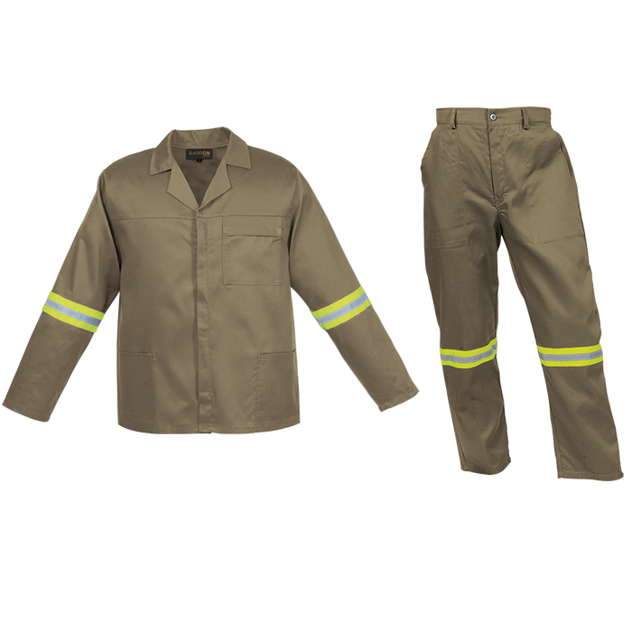 Budget Poly Cotton Conti Suit with Reflective