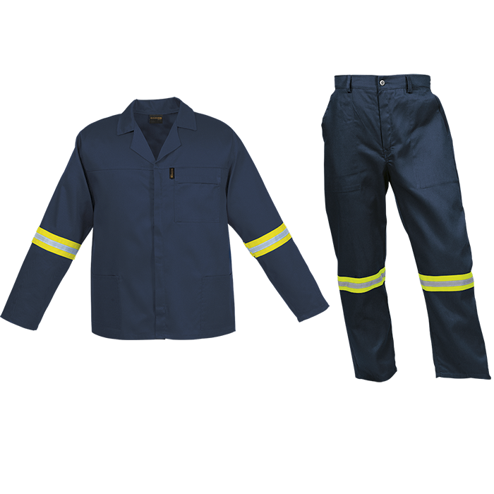 Budget Poly Cotton Conti Suit with Reflective